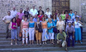 Viaje a Fuensalida, Toledo, el grupo durante la excursión del domingo