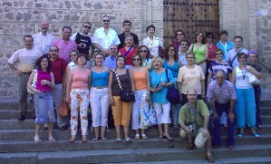 Viaje a Fuensalida, Toledo, el grupo durante la excursin del domingo